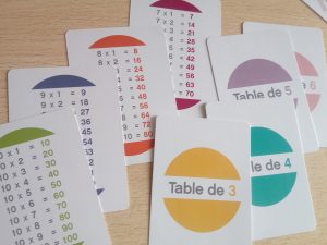 jeu mémoriser tables de multiplication