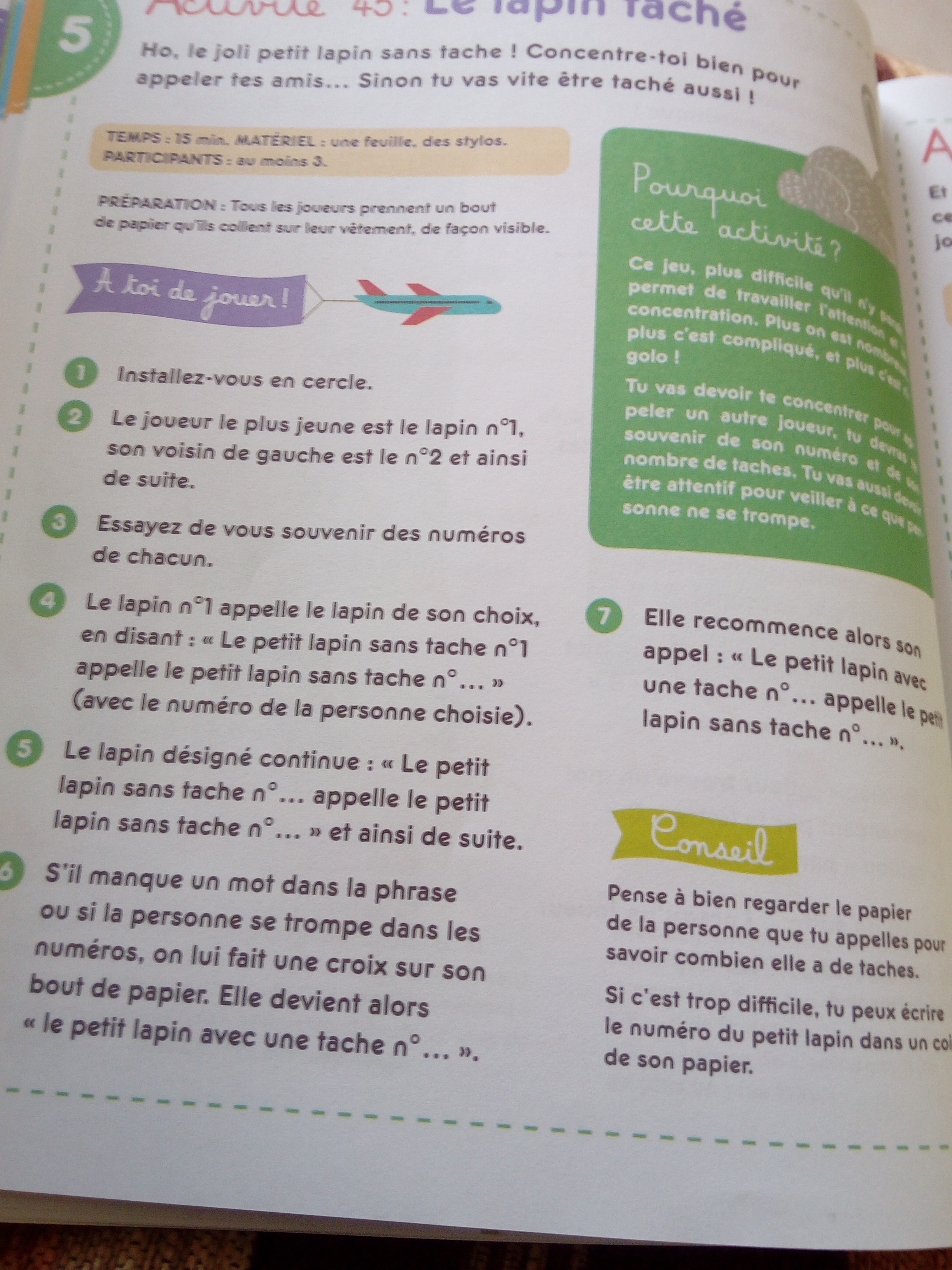 activités bienveillantes concentrer enfants