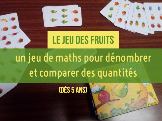 jeu des fruits compter maths