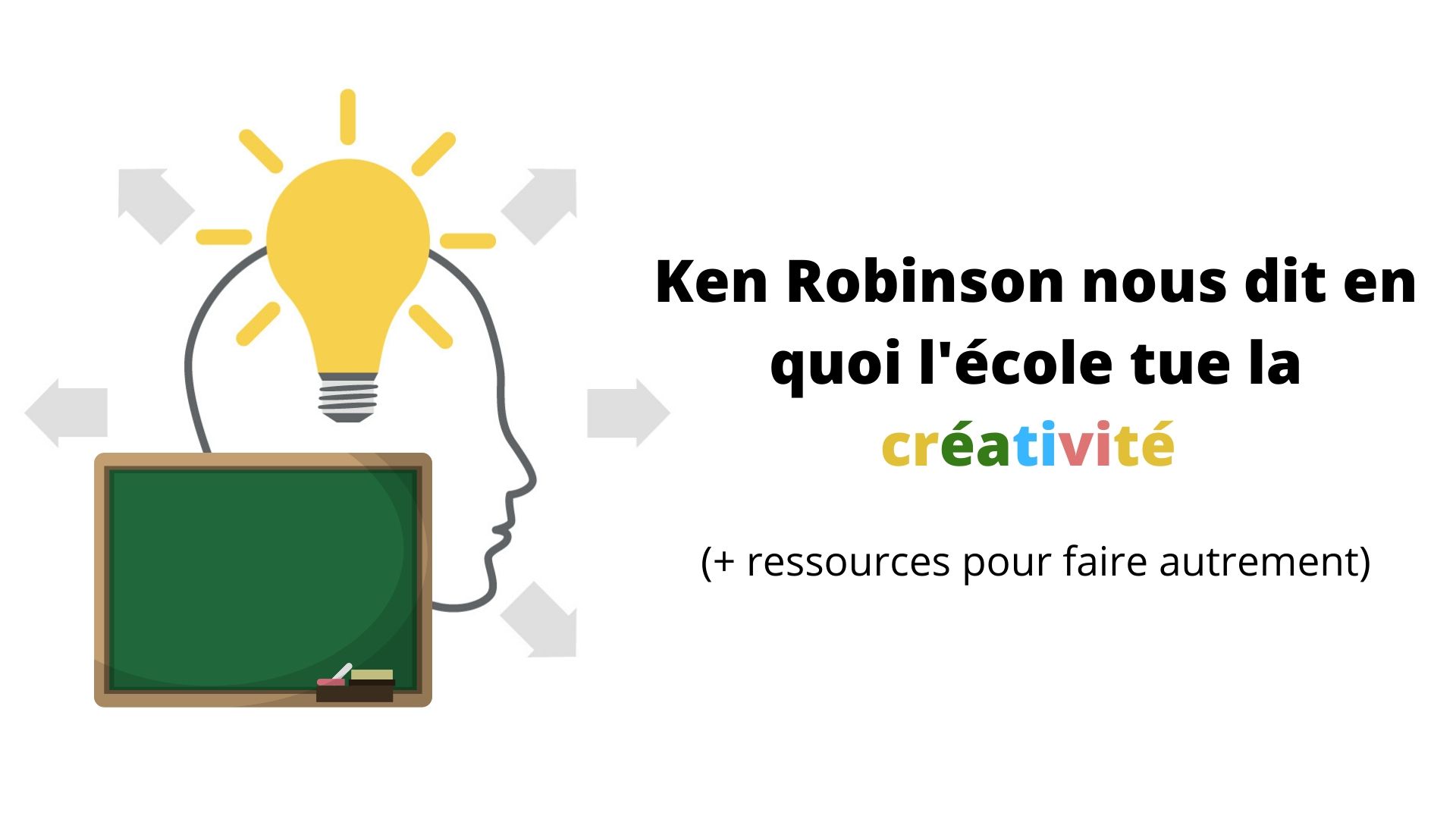 Ken Robinson nous dit en quoi l'école tue la créativité