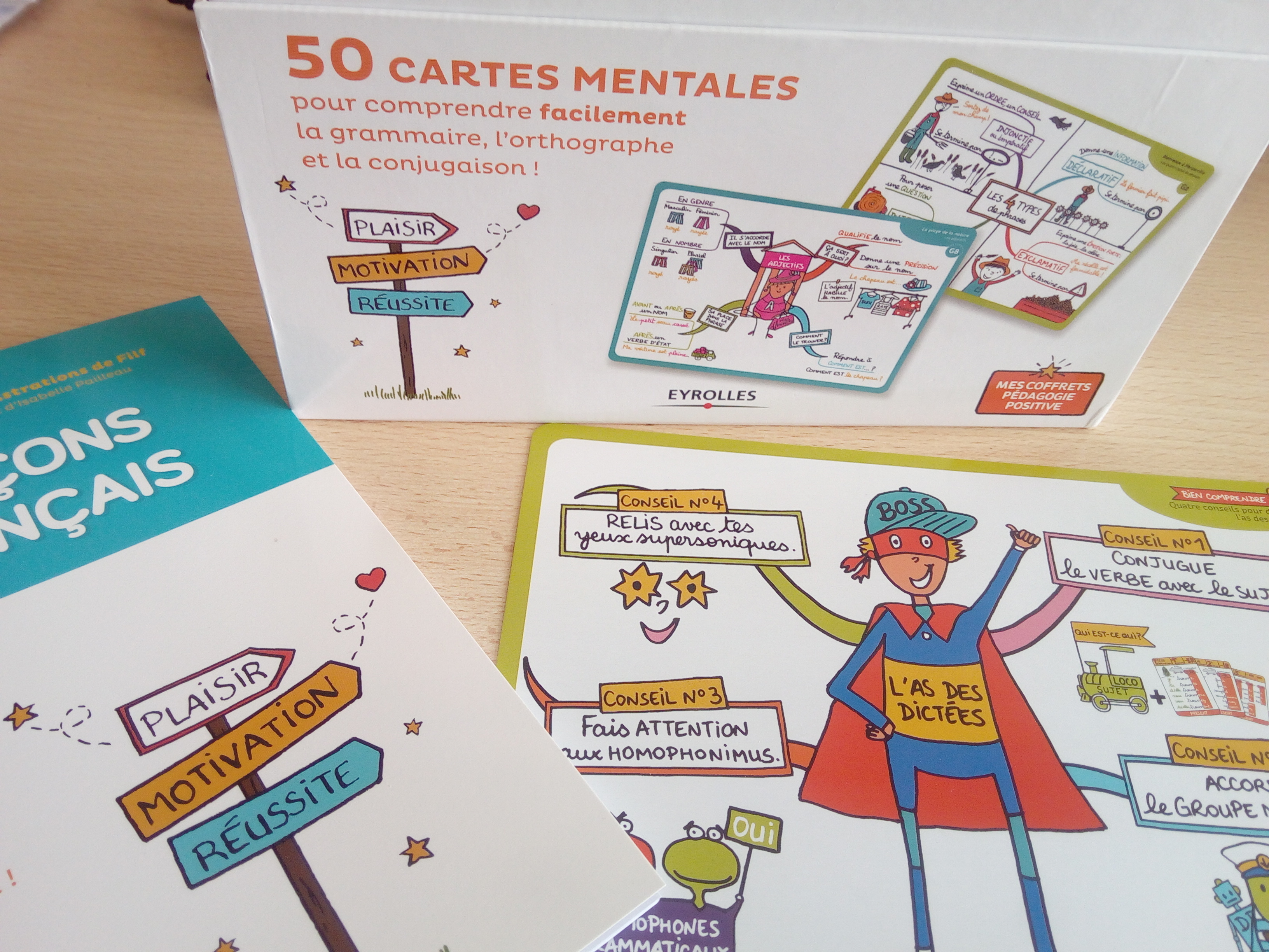 50 cartes mentales pour comprendre facilement le français (grammaire,  orthographe, conjugaison)