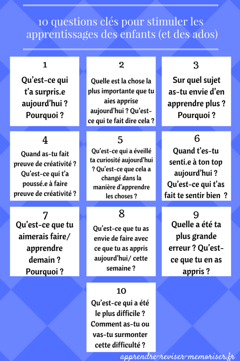 10 questions clés pour stimuler les apprentissages des enfants