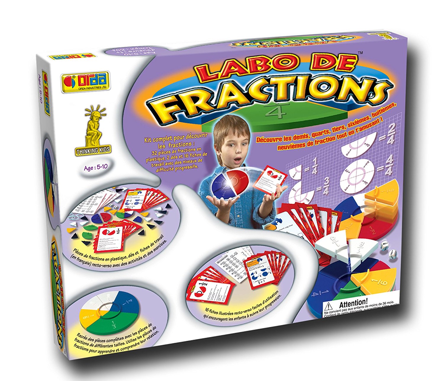 labo de fractions jeu enfants