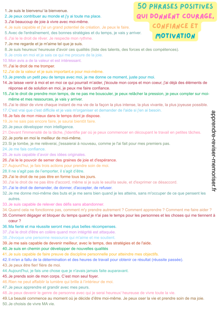 phrases positives