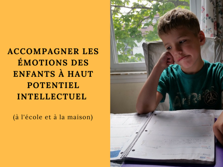 Accompagner les émotions des enfants à Haut Potentiel Intellectuel