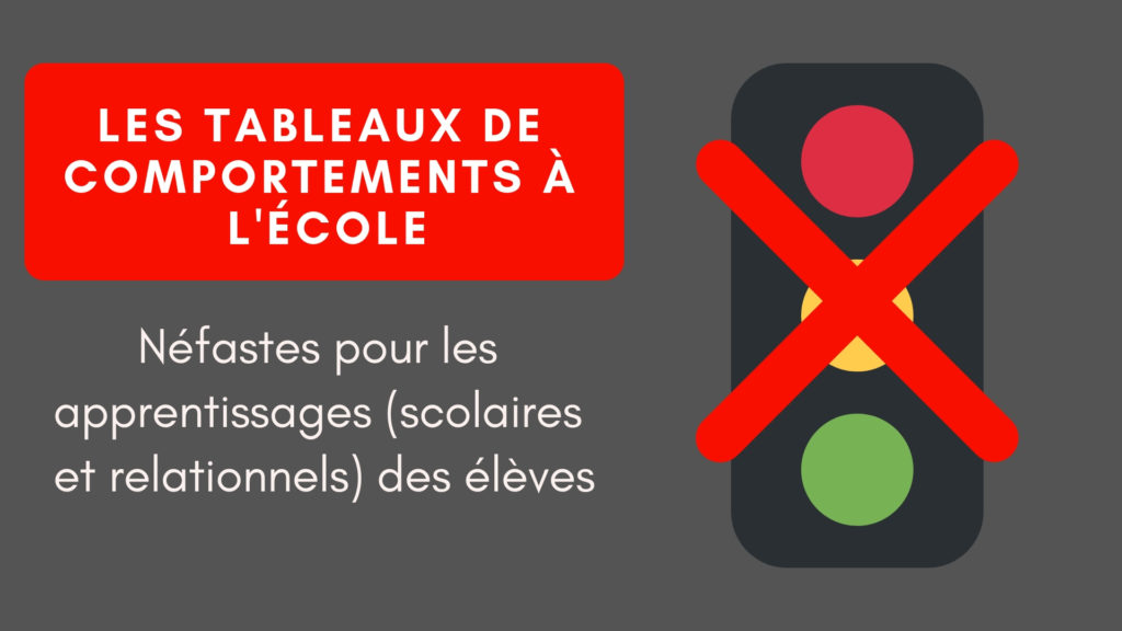 Les tableaux de comportements à l'école : néfastes pour les ...