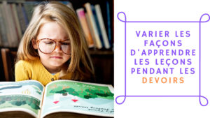 apprendre les leçons pendant les devoirs