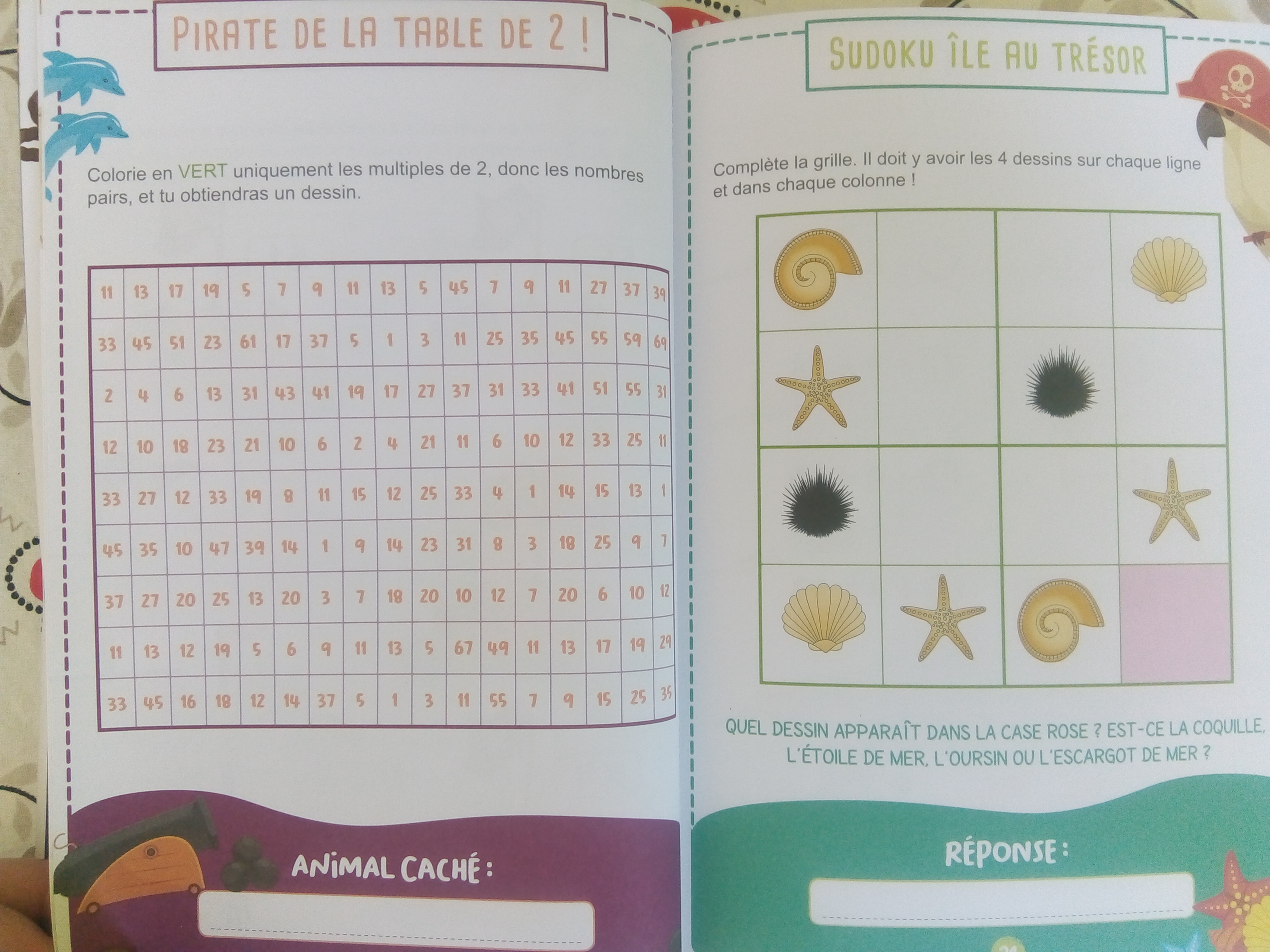 cahier jeux de mathématiques cp