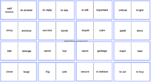 dominos synonymes anglais