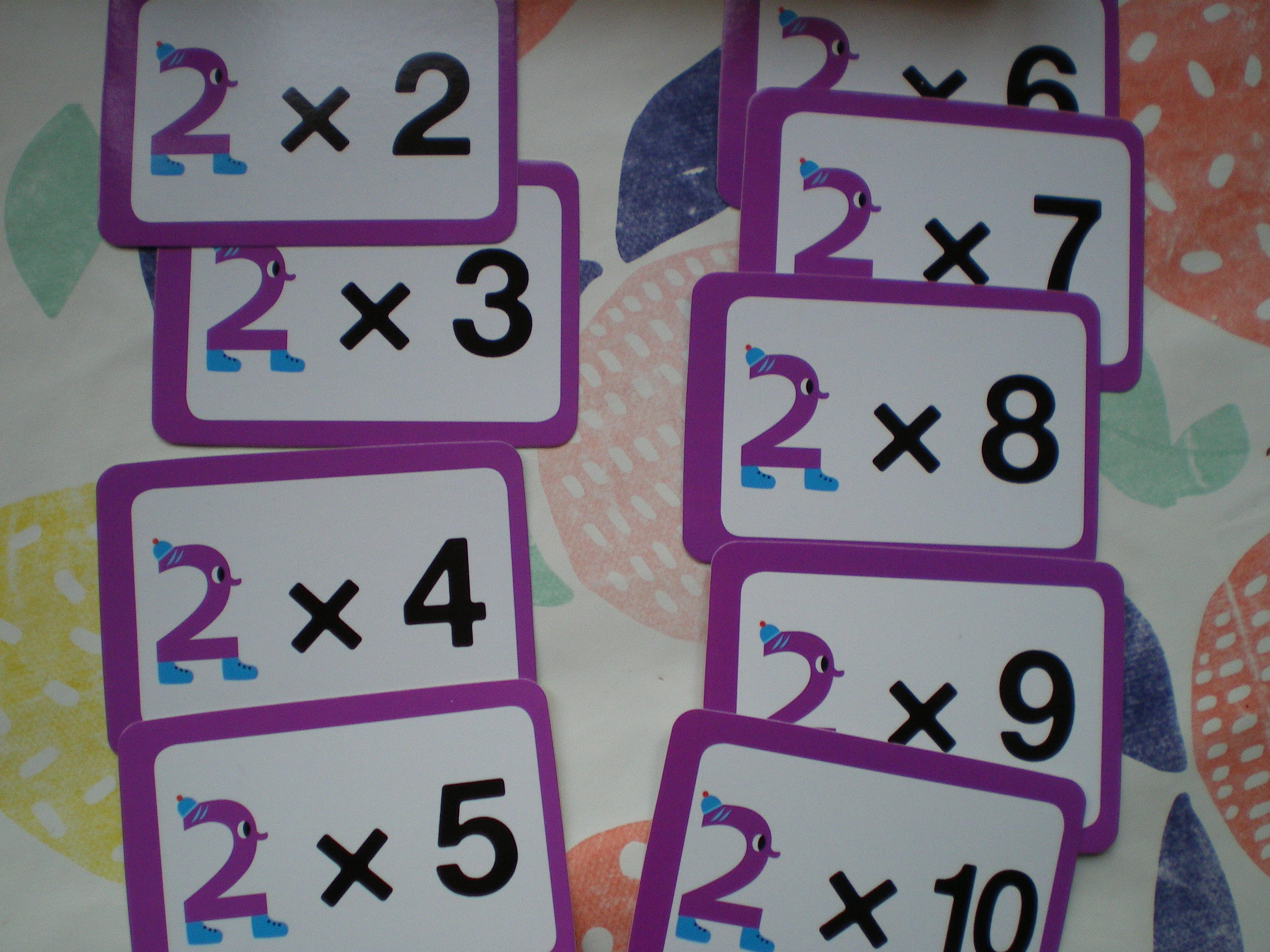 carte apprendre multiplication