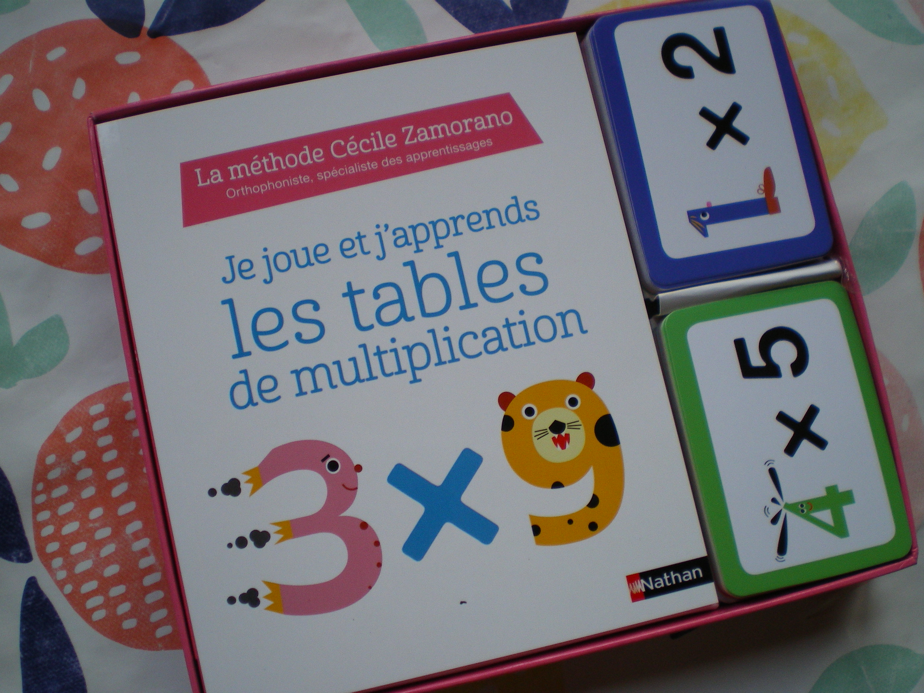 carte apprendre tables de multiplication