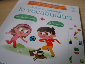 je joue et j'apprends le vocabulaire enfants maternelle