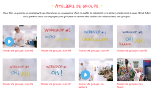 activités créatives groupe enfanrs