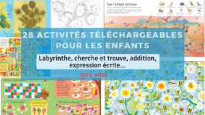 activités pédagogique téléchargeables enfants confinement