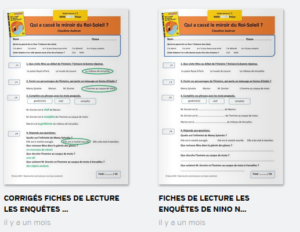 fiches de lecture enquête de nino