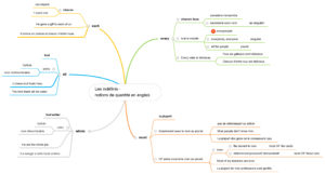 carte mentale indéfinis quantités anglais