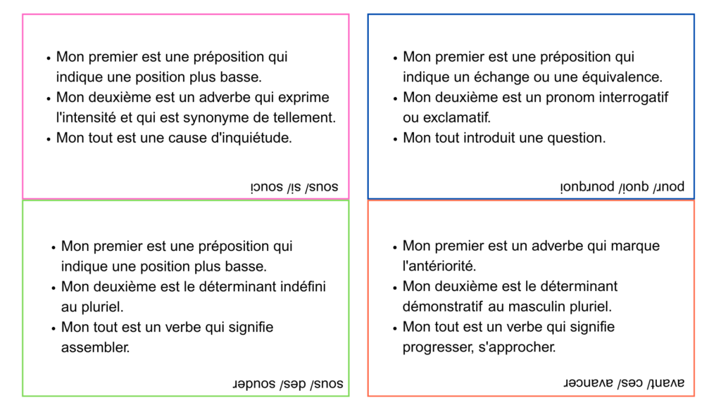 charades nature mots