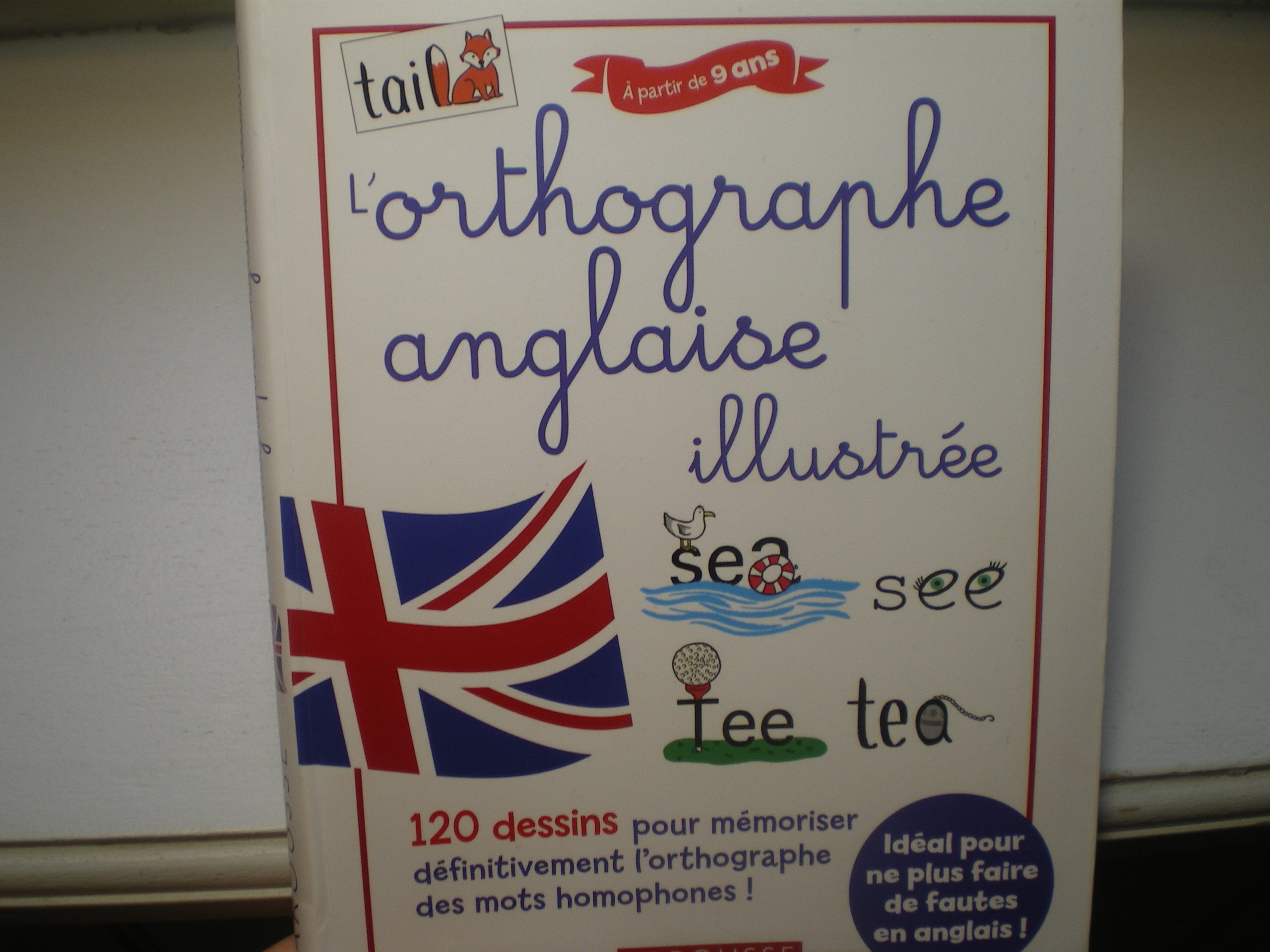 planche de dessins orthographe illustrée anglais - Apprendre, réviser