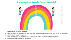 respiration arc en ciel enfants