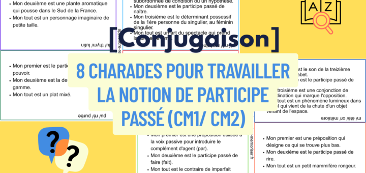 8 charades participe passé (CM1 CM2)