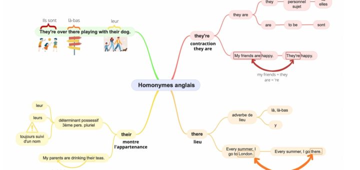 homophones anglais they're there their
