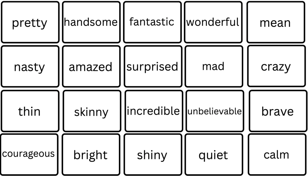 cartes synonymes en anglais