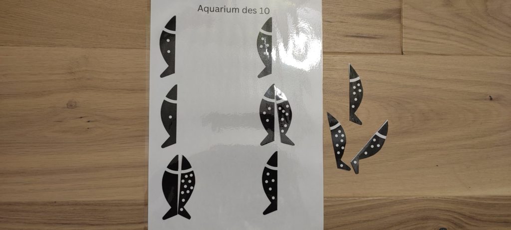 jeu décomposition nombre aquarium poisson