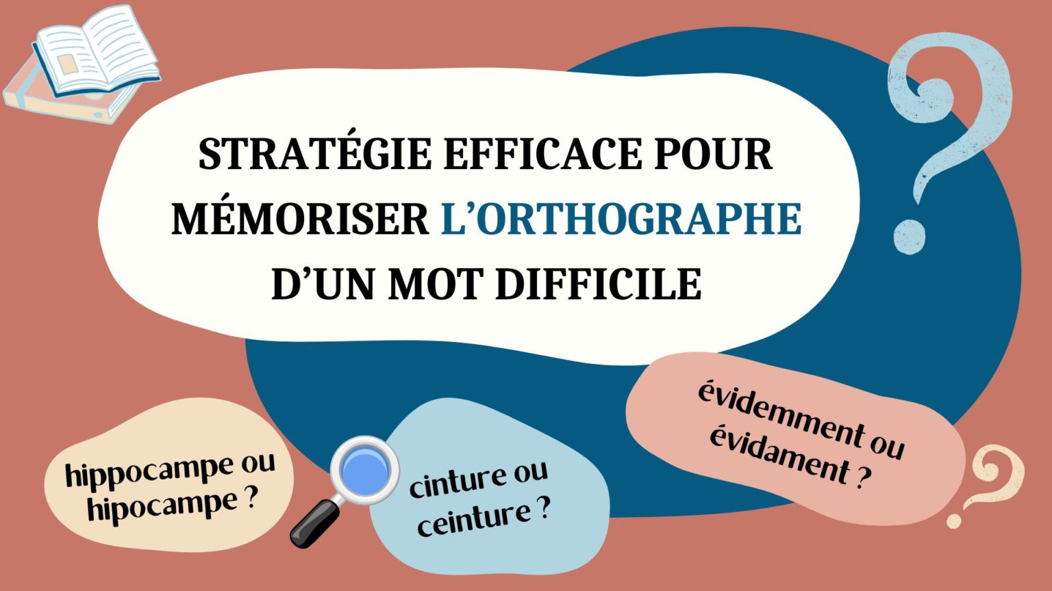 Stratégie efficace pour mémoriser l’orthographe d’un mot difficile Apprendre, réviser, mémoriser