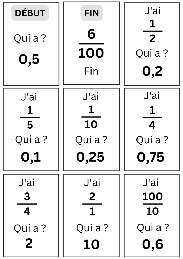 jeu jai qui a fractions nombres decimaux