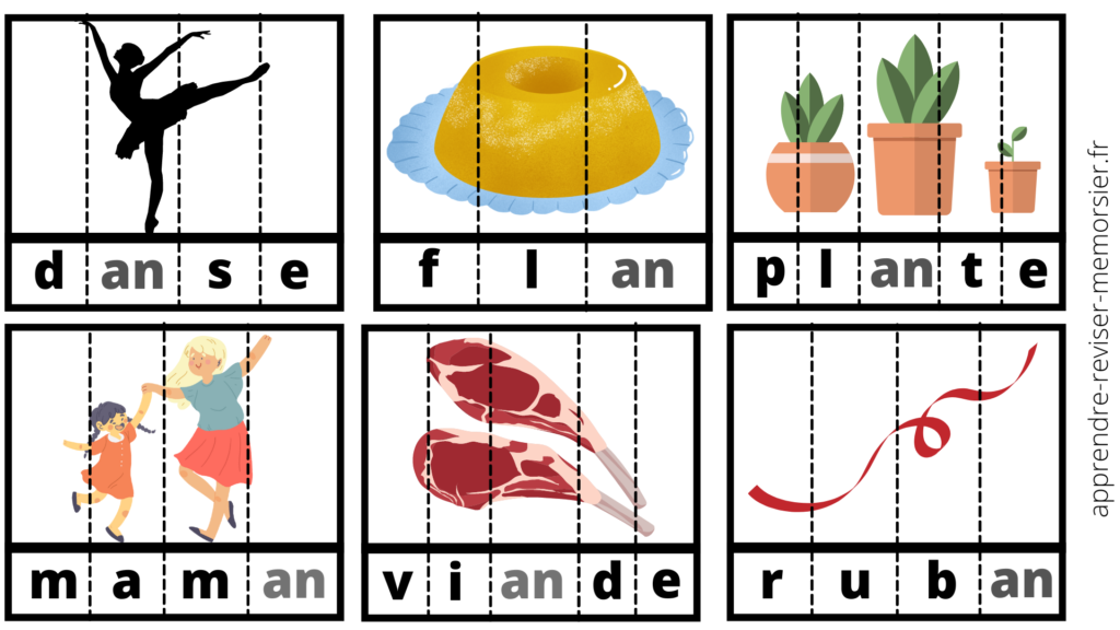 carte lecture mots avec digrammes