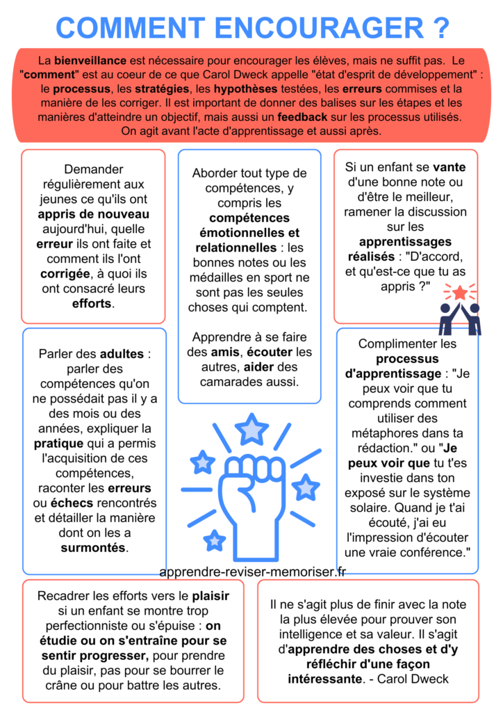 encourager les enfants