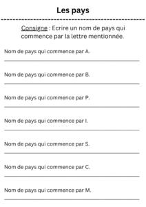 jeu de vocabulaire français cycle 3