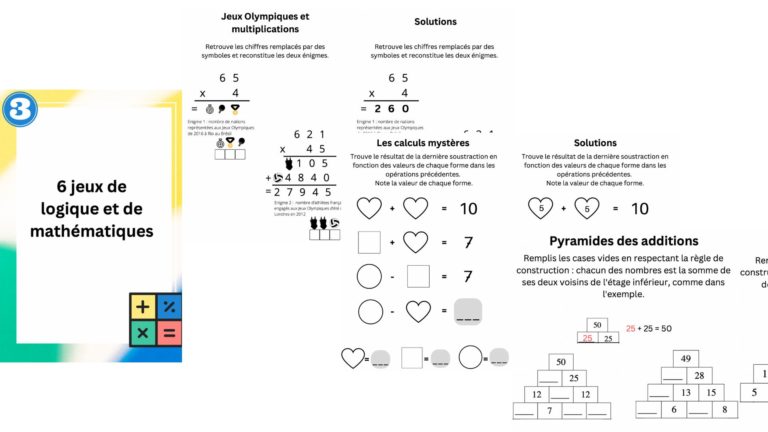 Jeux De Logique A Imprimer apprendre-reviser-memoriser.fr