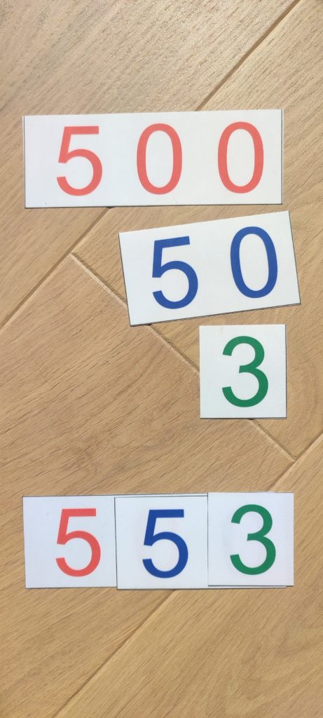 cartes Montessori travailler la composition decomposition des nombres
