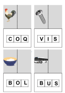 cartes encodage ecriture mots 3 lettres