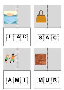 cartes encodage lecture ecriture mots
