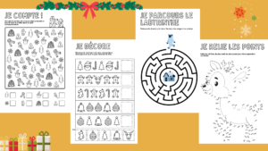 activités autour de Noël pour la maternelle