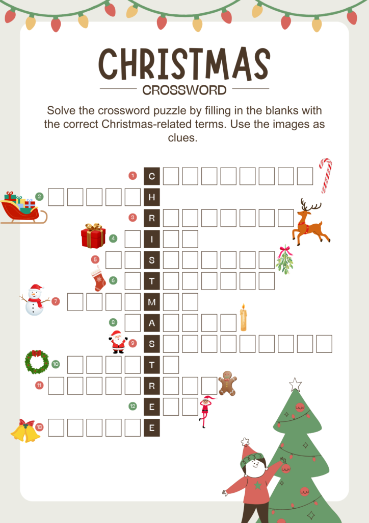 christmas-crosswords-mots-croises-anglais-NOEL
