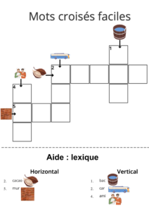 mots croisés faciles maternelle