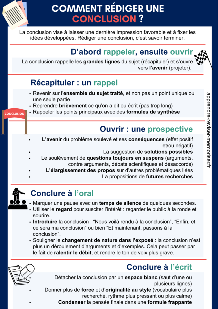 Comment rédiger une conclusion