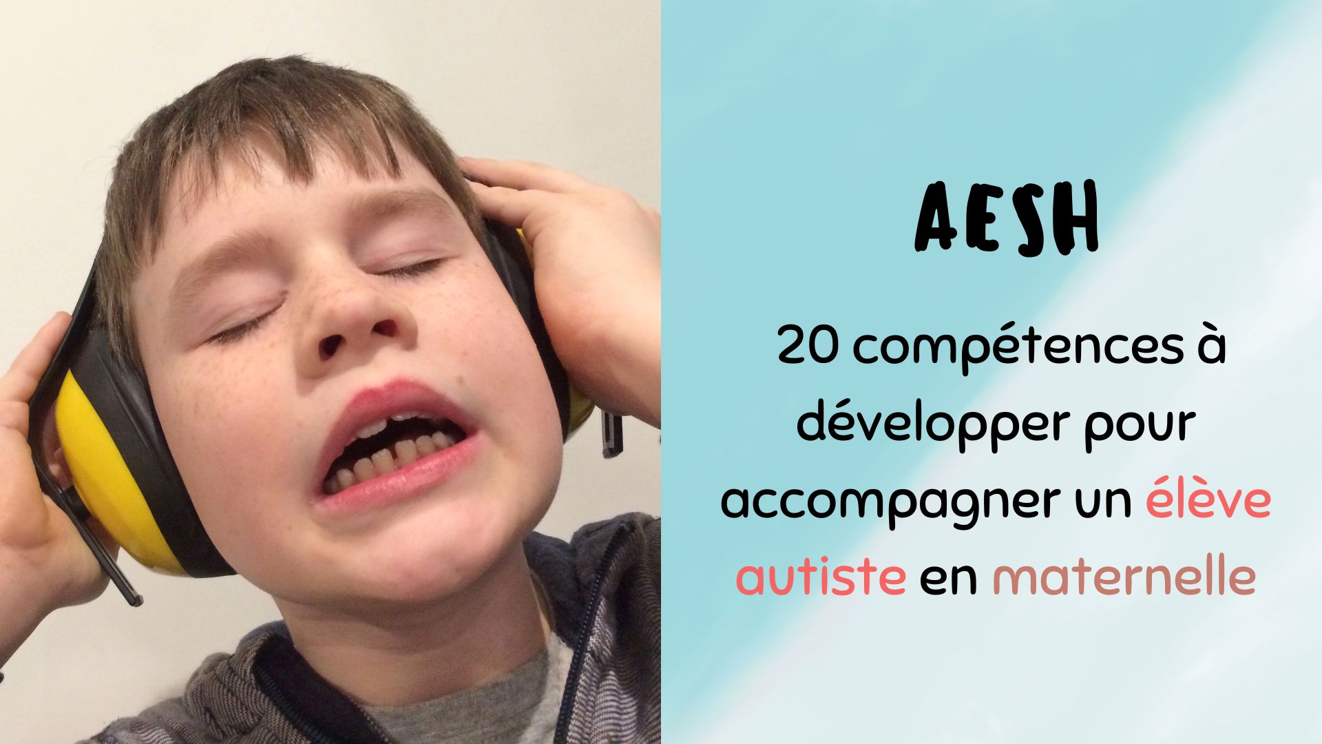 Autiste Page De Garde AESH : 20 compétences pour accompagner un élève autiste en maternelle