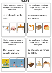 fiche exercice de lecture cp