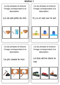fiche exercice lecture cp niveau