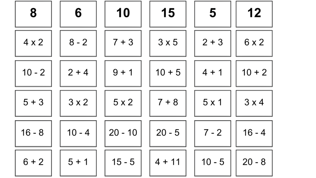 jeu mathématique décomposition nombres