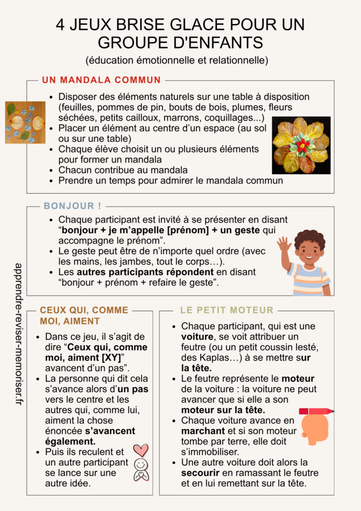 jeux brise glace enfants