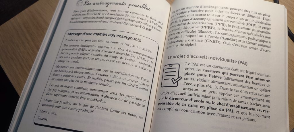 livre anxiété scolaire