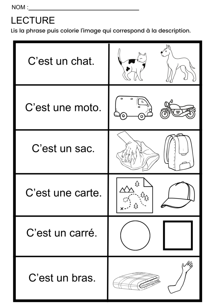 Fiche pour lire au CP