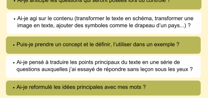 comment bien étudier ses leçons