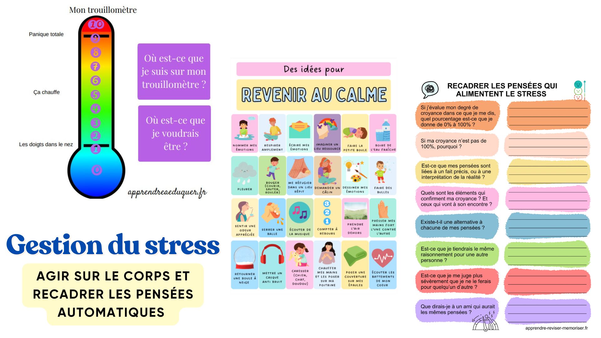 Gestion du stress : agir sur le corps et recadrer les pensées automatiques