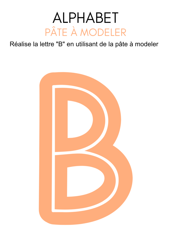 Modèles de pâte à modeler alphabet